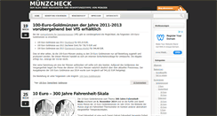 Desktop Screenshot of muenzcheck.de